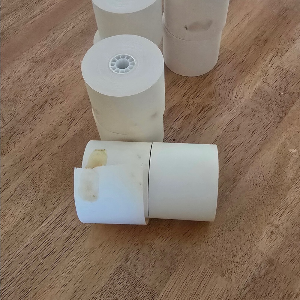 Source Unknown White Paper Rolls